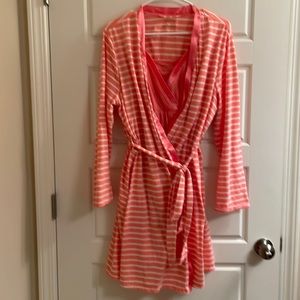 Nursing nightgown and matching robe. Motherhood maternity size XL